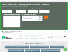 Tablet Screenshot of labsolutions.com.br